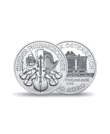 PHILHARMONIC Silver coin available at VIRTU LUXURY