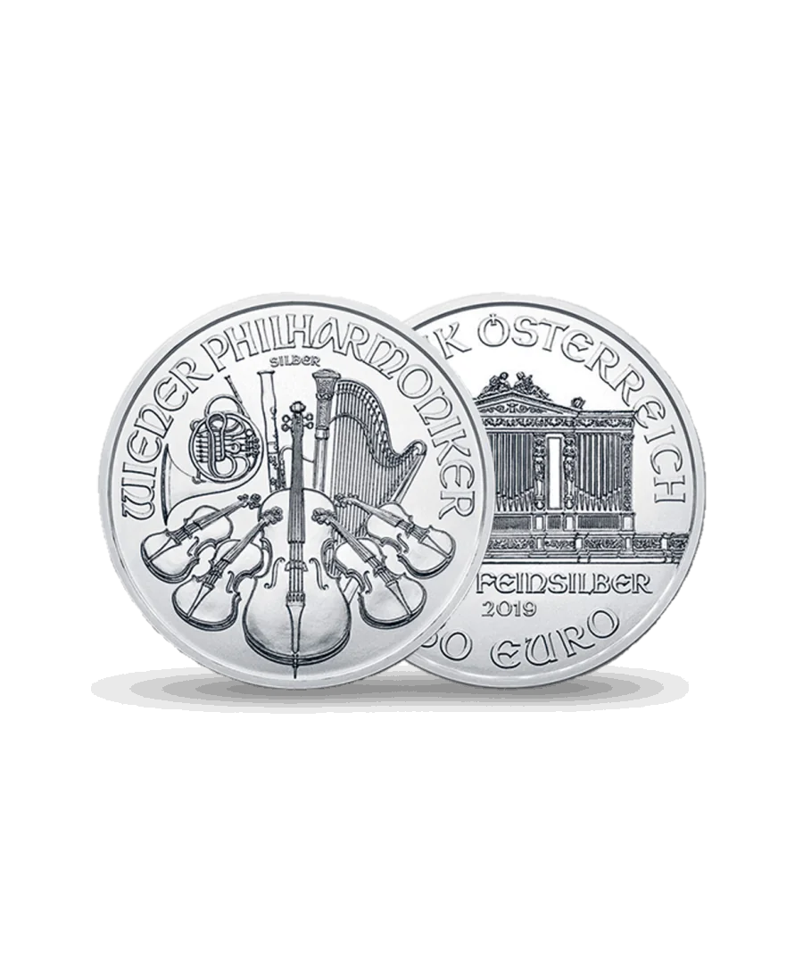 PHILHARMONIC Silver coin available at VIRTU LUXURY