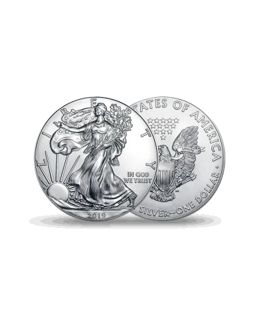 SILVER EAGLE Silver coin available at VIRTU LUXURY