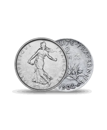 2 francs SOWER silver coin available at VIRTU LUXURY