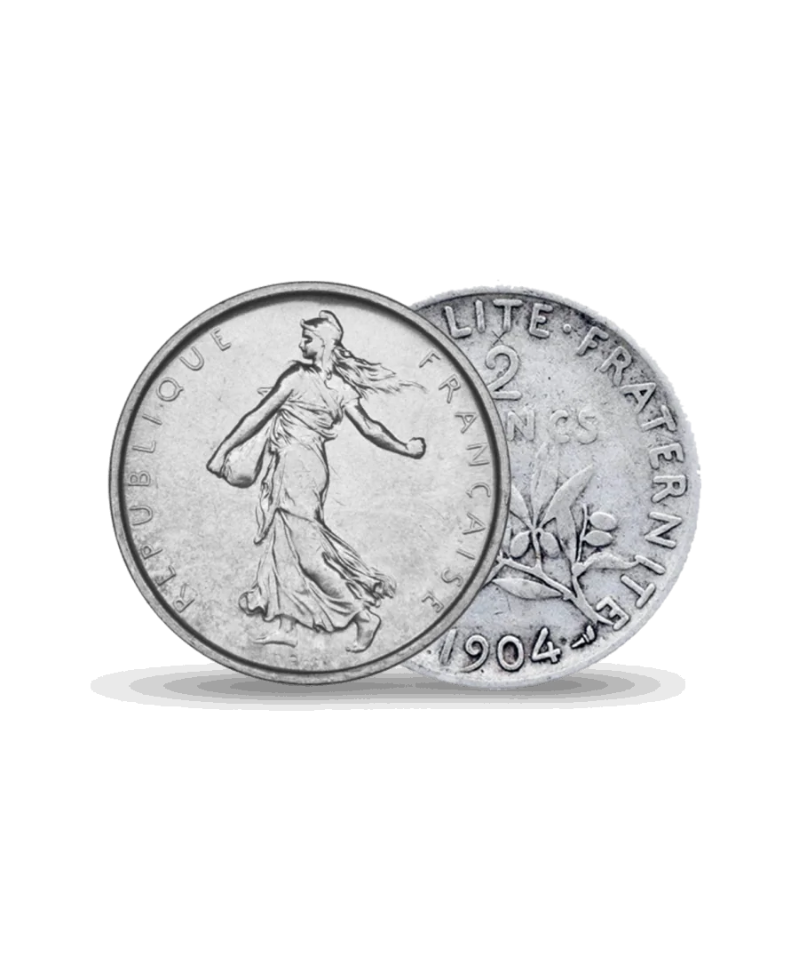 2 francs SOWER silver coin available at VIRTU LUXURY