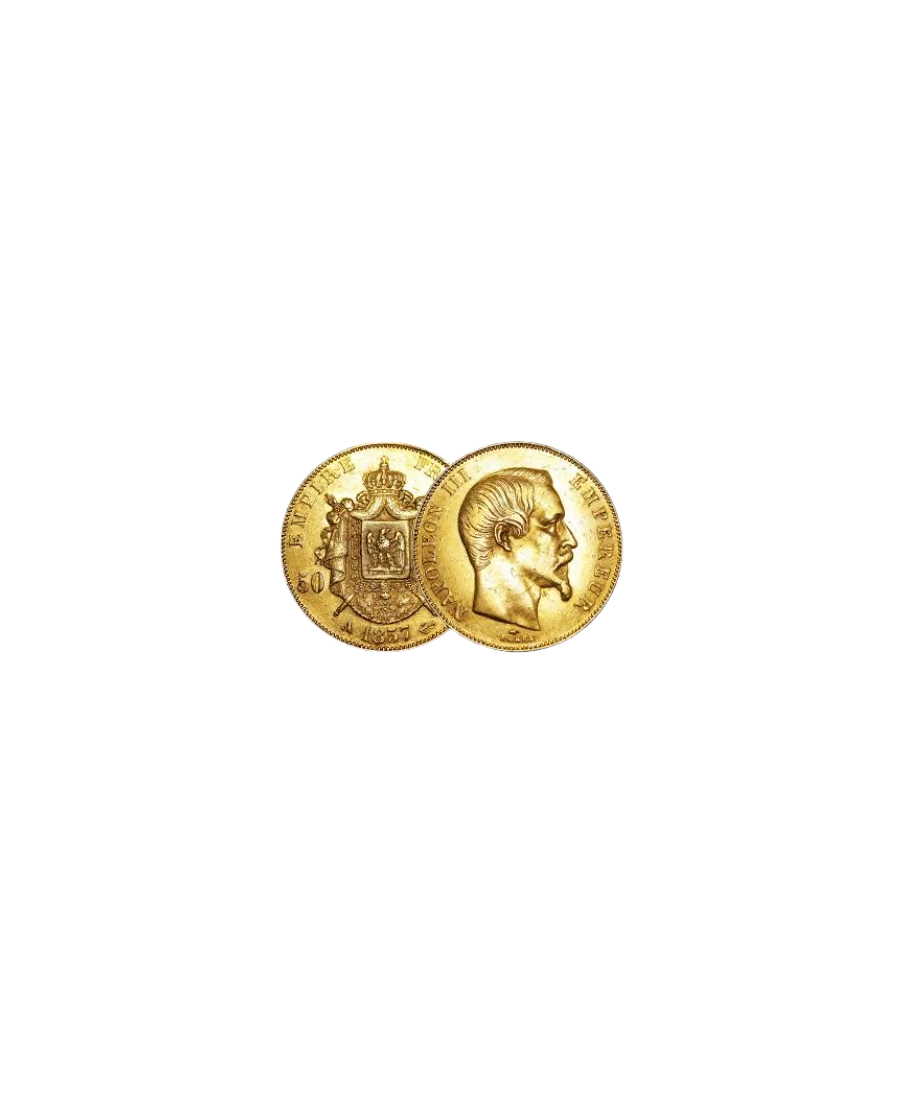 50 francs gold coin available at VIRTU LUXURY