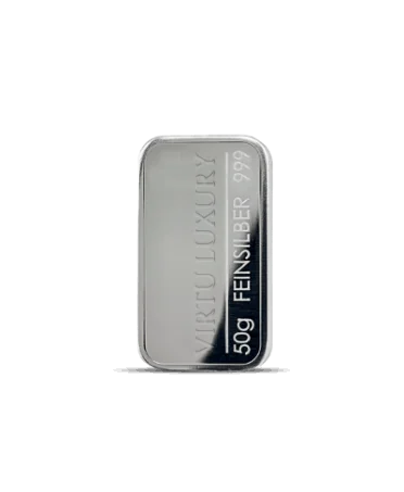 24K pure gold bar weighing 50 Grams available at VIRTU LUXURY
