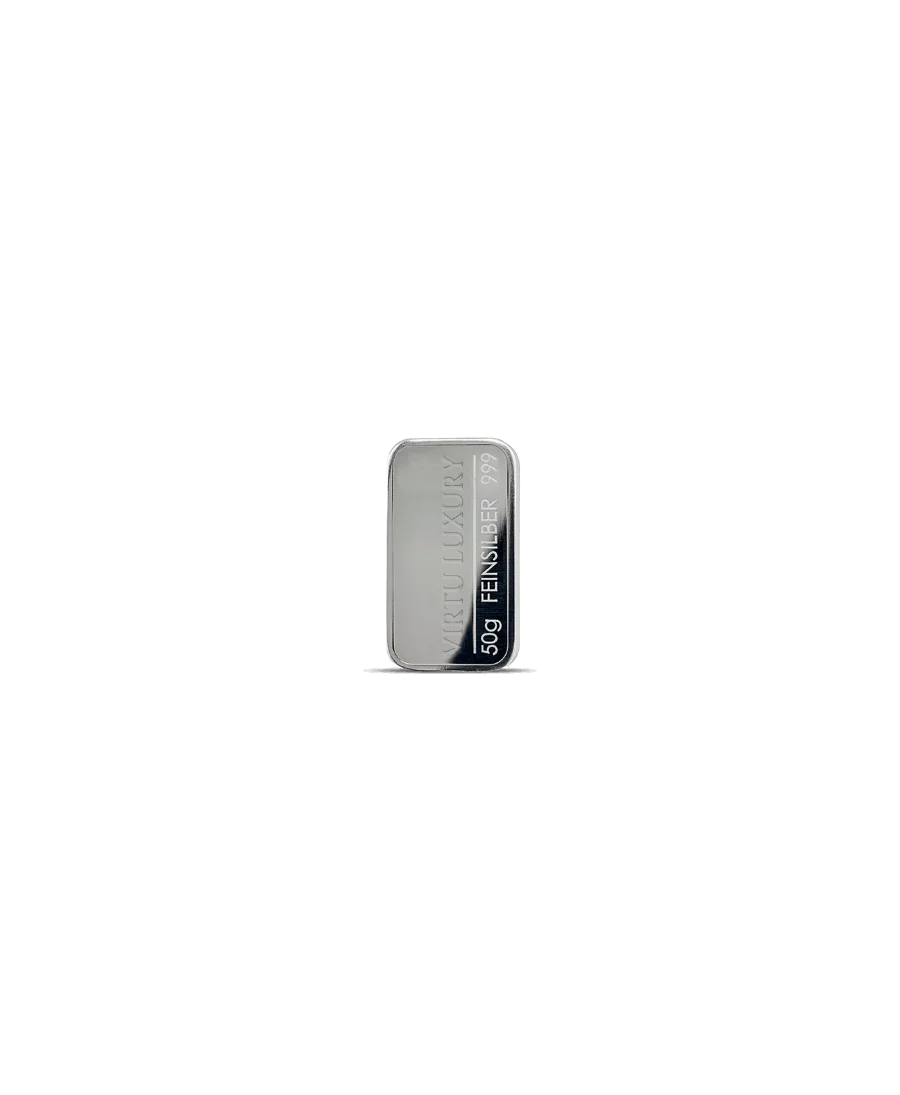 24K pure gold bar weighing 50 Grams available at VIRTU LUXURY