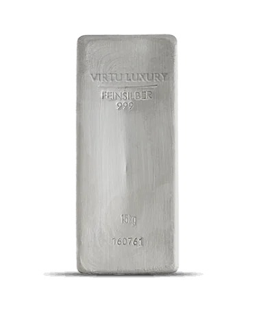 15KG 24K pure silver bar available at VIRTU LUXURY