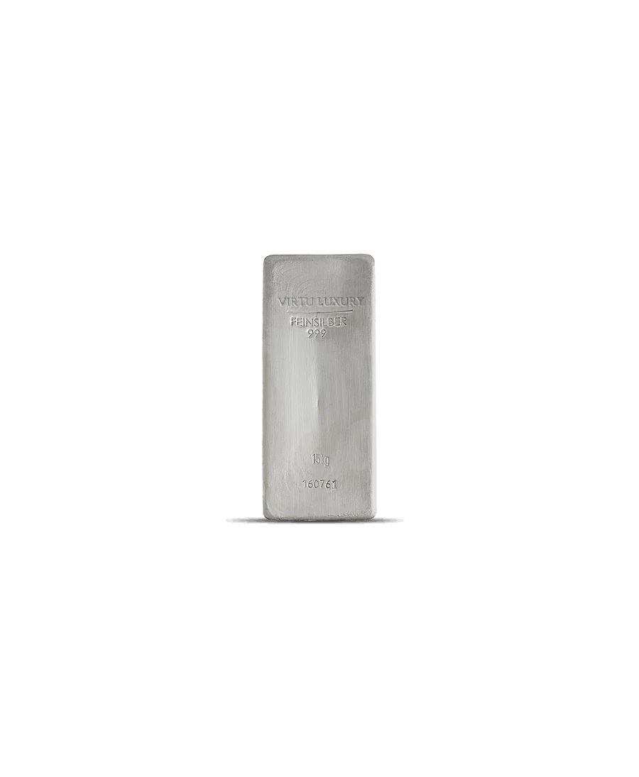 15KG 24K pure silver bar available at VIRTU LUXURY