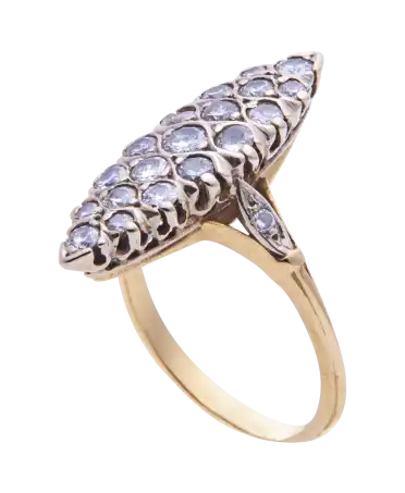 Marquise Ring with sublime brilliant Diamonds. Available at VIRTU LUXURY.