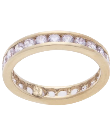 full eternity band STARRY NIGHT 18K yellow gold with channel-set brilliant diamonds at VIRTU LUXURY