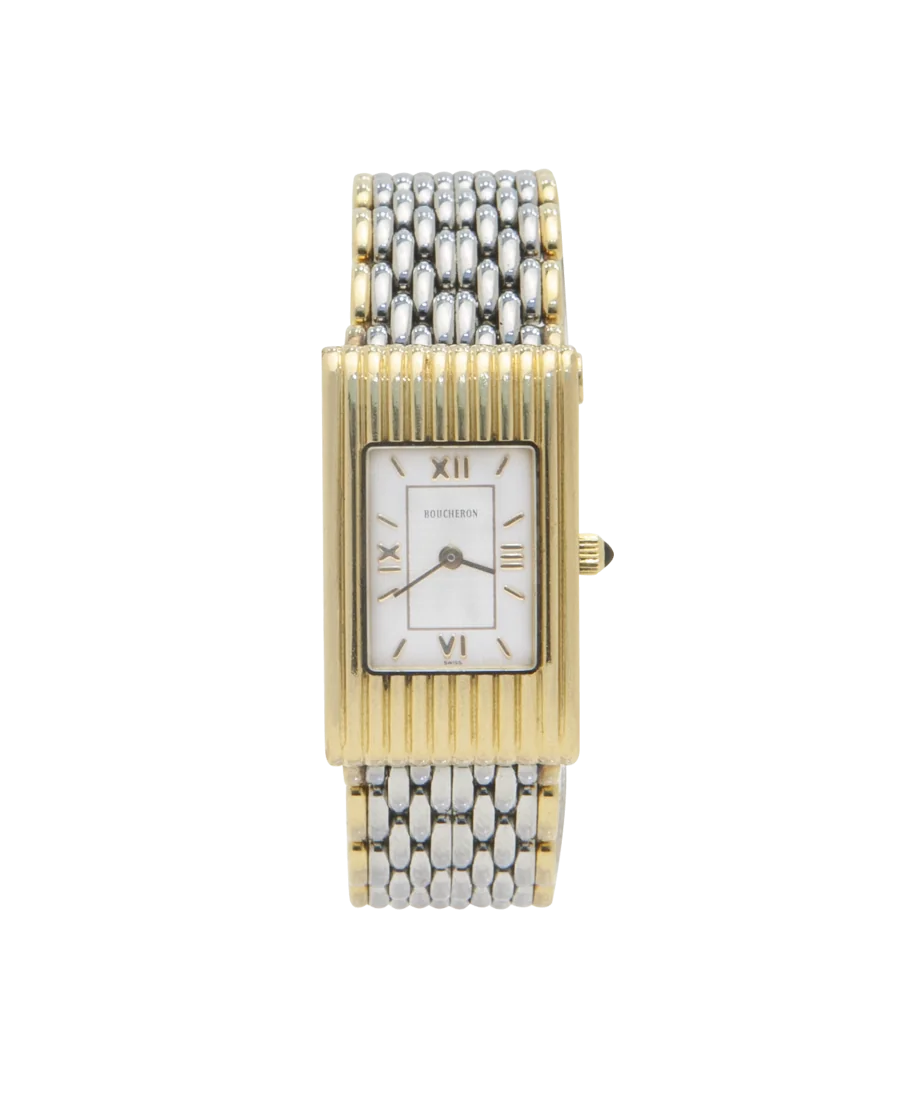 REFLET 18K MEDIUM Bracelet Watch from the watchmaking house BOUCHERON. VIRTU LUXURY.