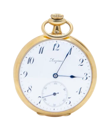 Longines Unisex Yellow Gold Admiral Pocket Watch. Available at VIRTU LUXURY.