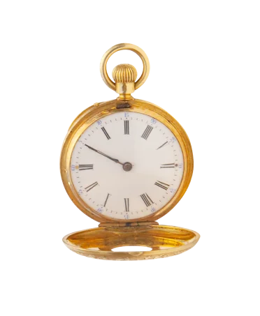 18 Carat yellow gold watch from LE ROY & FILS. Available at VIRTU LUXURY.