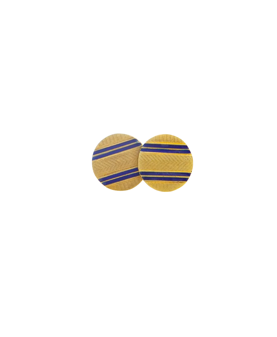 Gold jewelry - gold cufflinks - pre-owned jewelry available in jewelry store at VIRTU LUXURY