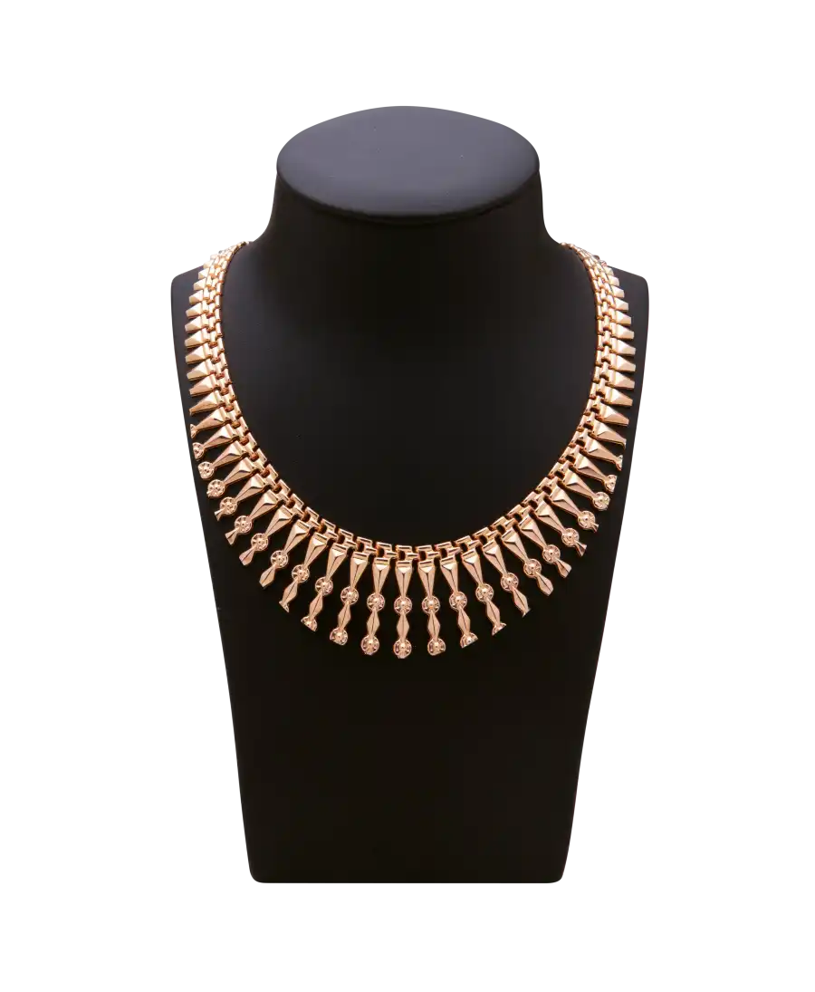 LUXURIOUS necklace - 18-karat gold Egyptian-style necklace - prestigious necklace - exotic necklace - gold necklace
