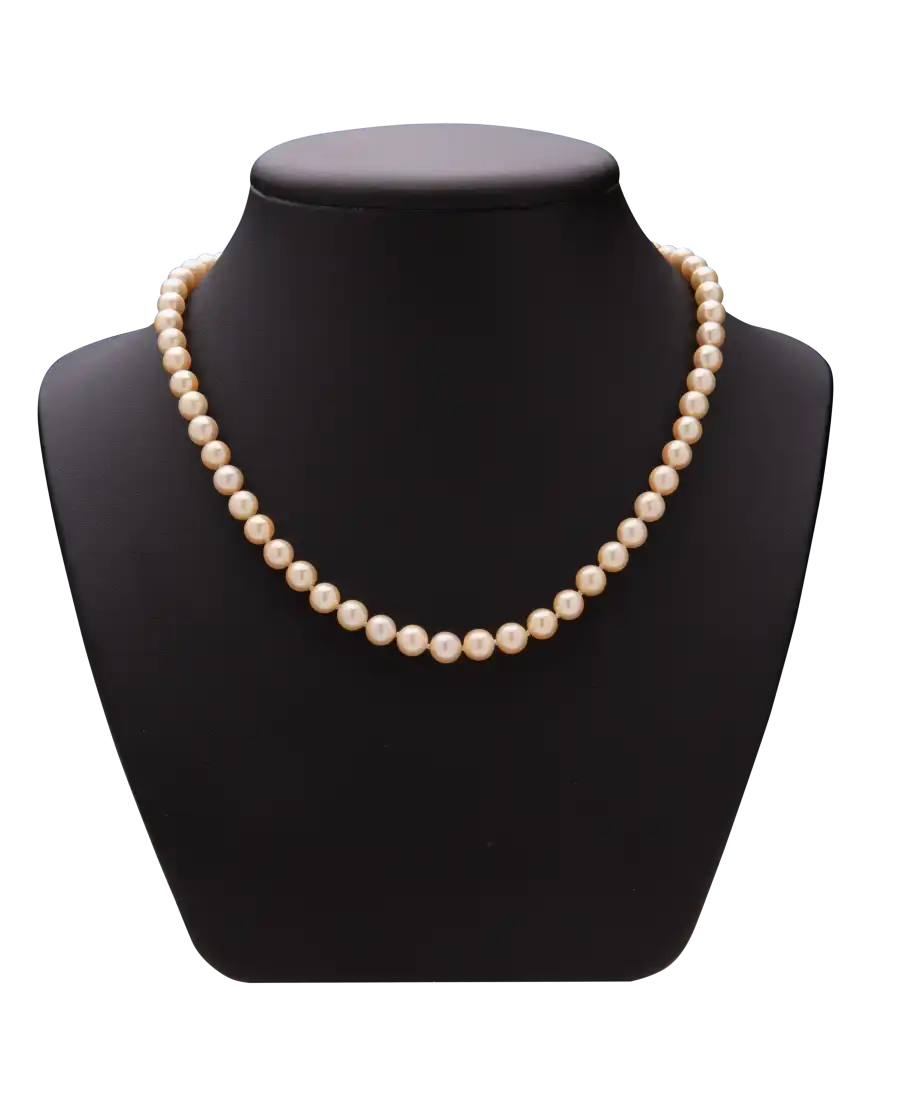COLLIER RAS DU COU - collier de PERLES BLANCHES fermoir en or 18 carats - COLLIER LUXE - QUALITE AA+ COLLIER RAS DU COU - collier de PERLES BLANCHES fermoir en or 18 carats - COLLIER LUXE - QUALITE AA+