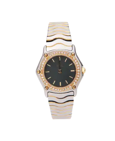 Ebel watch - diamonds - Gold and Steel - flexible - wave - quartz - available in WATCHMAKING at VIRTU LUXURY