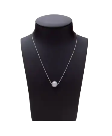 18 Carat White Gold Precious Pearl Necklace. Available at VIRTU LUXURY.