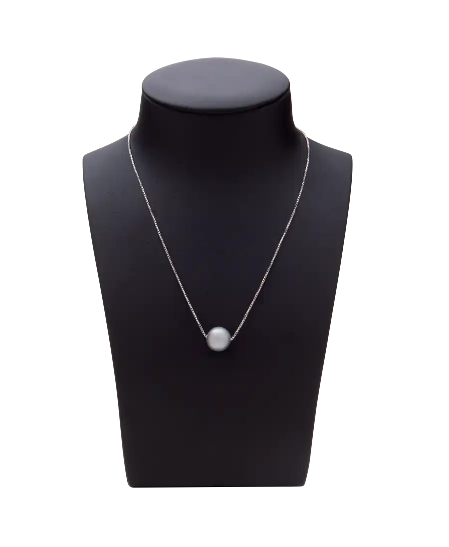 18 Carat White Gold Precious Pearl Necklace. Available at VIRTU LUXURY.