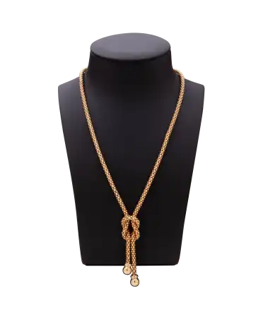 Bell Scales necklace in 18 Karat yellow gold. Available at VIRTU LUXURY.