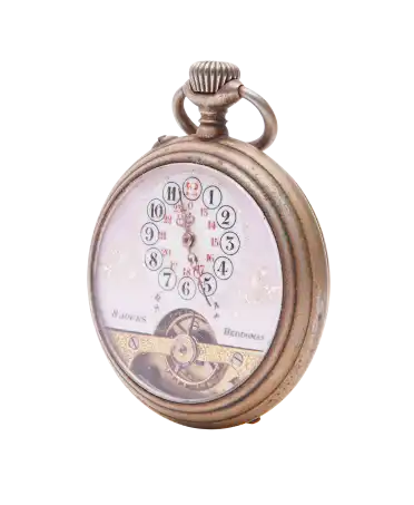 Hebdomas 8 Days pocket watch from the watchmaking brand BREGUET. Available at VIRTU LUXURY.