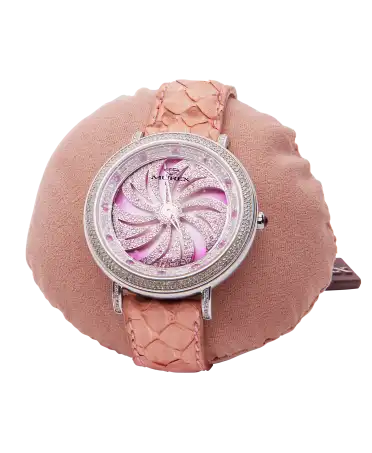 RSL925 Python Watch with genuine Pink Python strap. Available at VIRTU LUXURY.