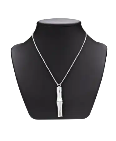 Bamboo Necklace - Gucci Bamboo Necklace - Silver Necklace - Shiny silver Gucci Necklace
