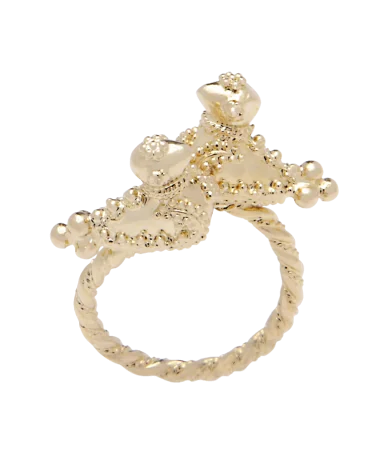 Lovebirds ring in 18 Carat yellow gold. Available at VIRTU LUXURY.