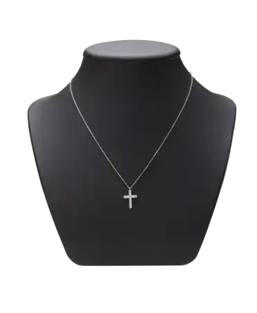 Cross Necklace - Maison Frojo - white gold - diamonds - prestigious necklace - Available at VIRTU LUXURY