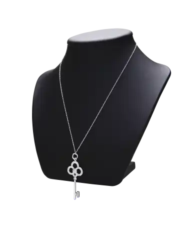 Crown Key Necklace from the Tiffany & Co jewelry house. Available in-store at VIRTU LUXURY.
