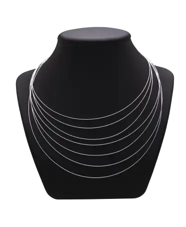 PEQUIGNET necklace - Magnetic Waves necklace - white gold - designer necklace - available at VIRTU LUXURY