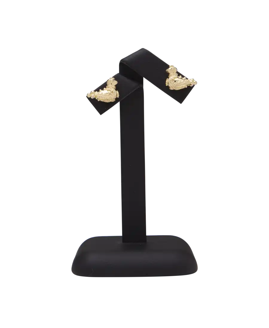 18 Karat Yellow Gold brilliant Lovebirds Earstuds. Available at VIRTU LUXURY. 18 Karat Yellow Gold brilliant Lovebirds Earstuds. Available at VIRTU LUXURY.