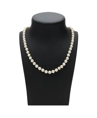 CREAMS PENDANT NECKLACE with an 18 Carat White Gold clasp. Available at VIRTU LUXURY.