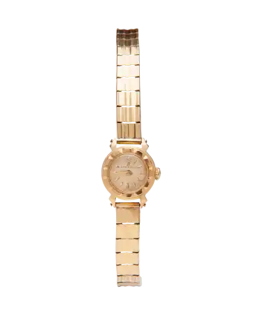 Sixties Gold Watch from the watchmaking house BREITLING. Available at VIRTU LUXURY.