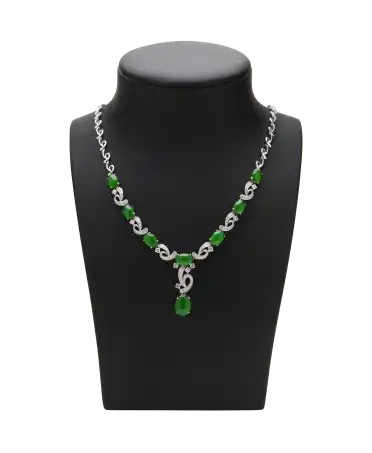 WONDER OF CHINA necklace in 18-karat white gold. Available at VIRTU LUXURY.