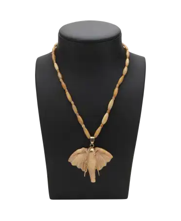 MAJESTIC Necklace is an elephant-shaped necklace in the center. Available at VIRTU LUXURY.
