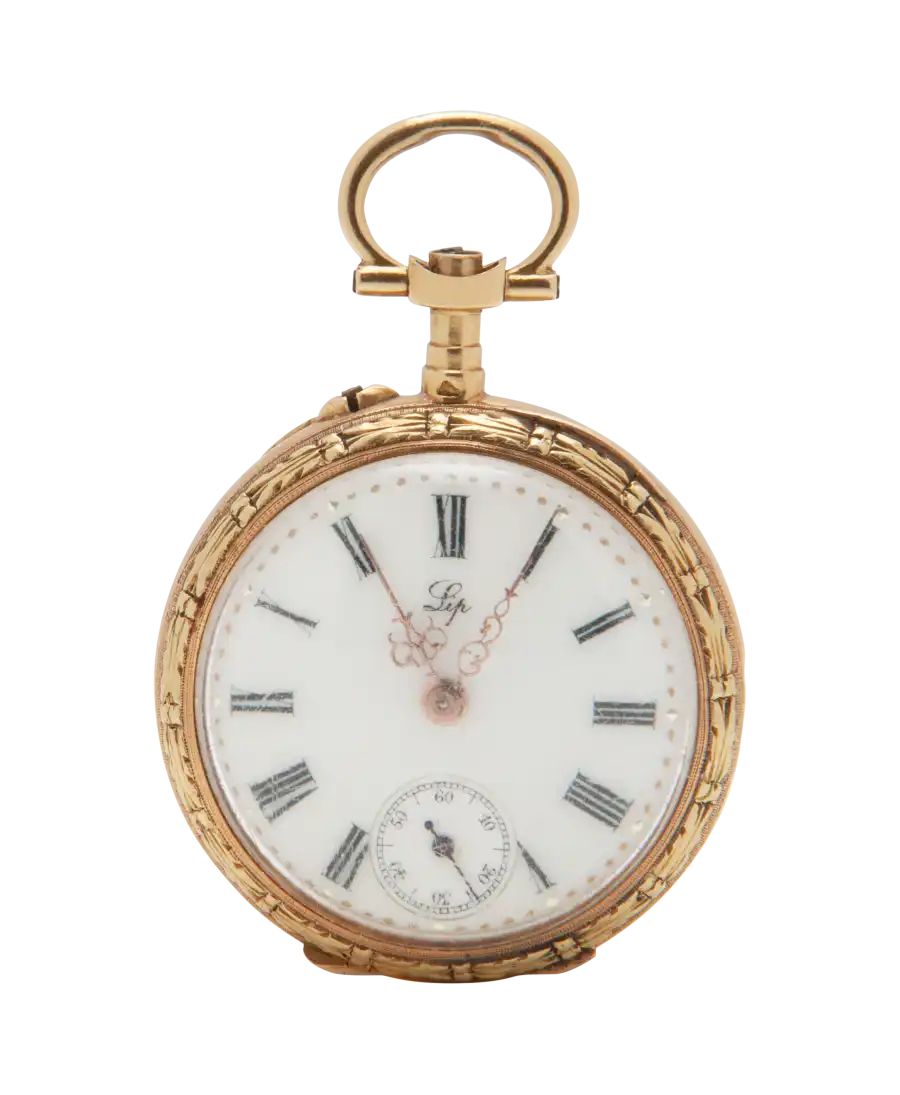 Pocket watch from the watchmaker Lip. Available at VIRTU LUXURY.