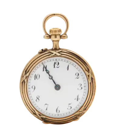 Delicacy watch in 18 Carat yellow gold Art nouveau. Watchmaking available at VIRTU LUXURY.