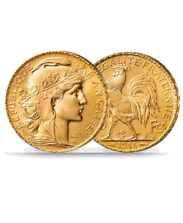 20 Francs Gold Rooster and Marianne coin Gold Coin Rooster 20 Francs Marianne Gold