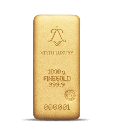 1 Kg 24K pure gold bar available for sale at VIRTU LUXURY