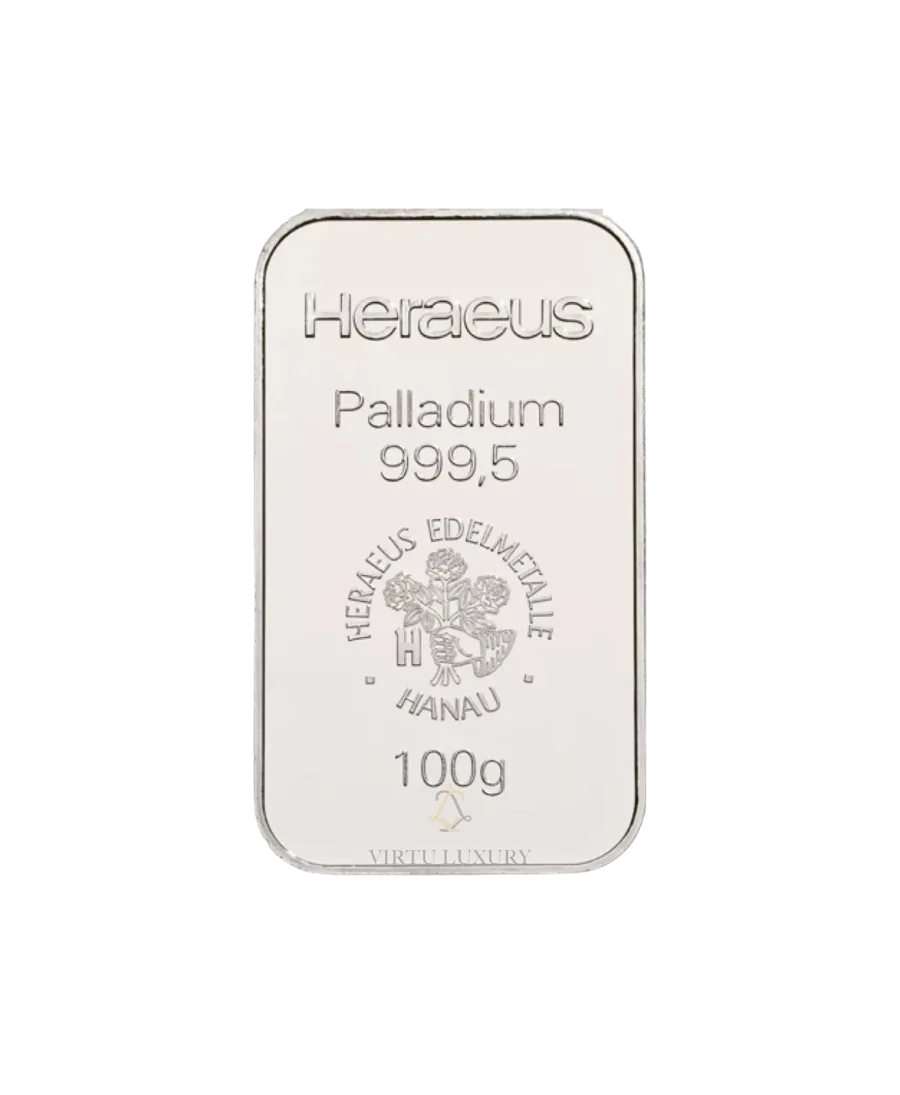 100 gram PALLADIUM BAR at VIRTU LUXURY