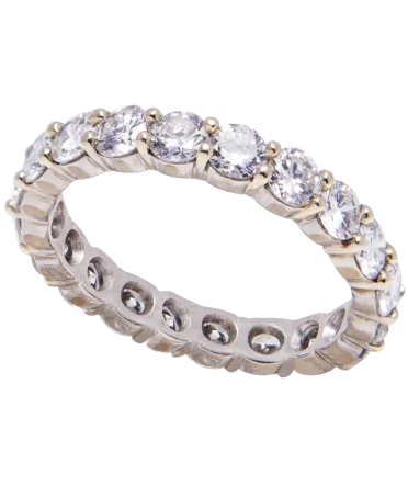 FULL BAND ALLIANCE ring with diamonds in luxury jewelry at VIRTU LUXURY