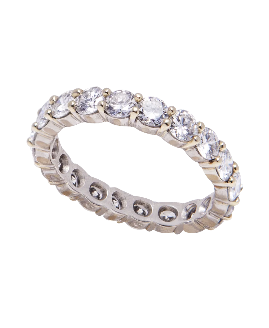 FULL BAND ALLIANCE ring with diamonds in luxury jewelry at VIRTU LUXURY