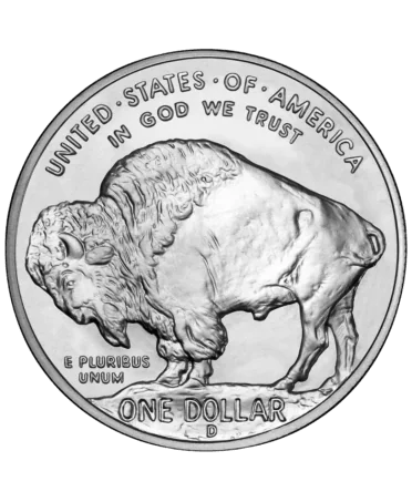 reverse of the AMERICAN BUFFALO coin available at VIRTU LUXURY