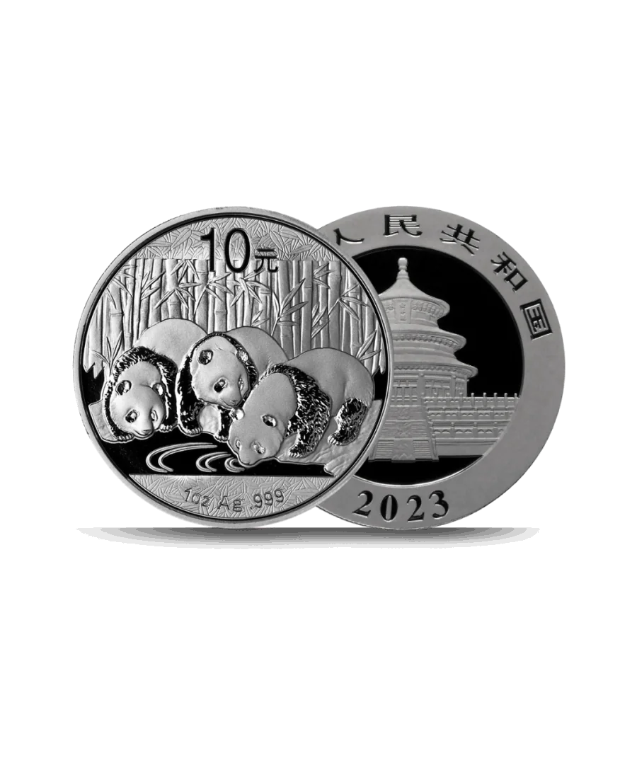 PANDA 1 Ounce Silver coin available at VIRTU LUXURY