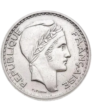 obverse 10 Francs TURIN SILVER at VIRTU LUXURY