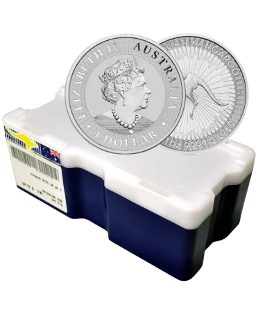 SILVER BOX of 250 Silver KANGAROO coins available at VIRTU LUXURY