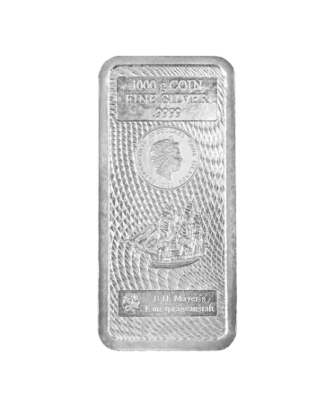 SILVER BAR 1KG COOK ISLANDS NO VAT