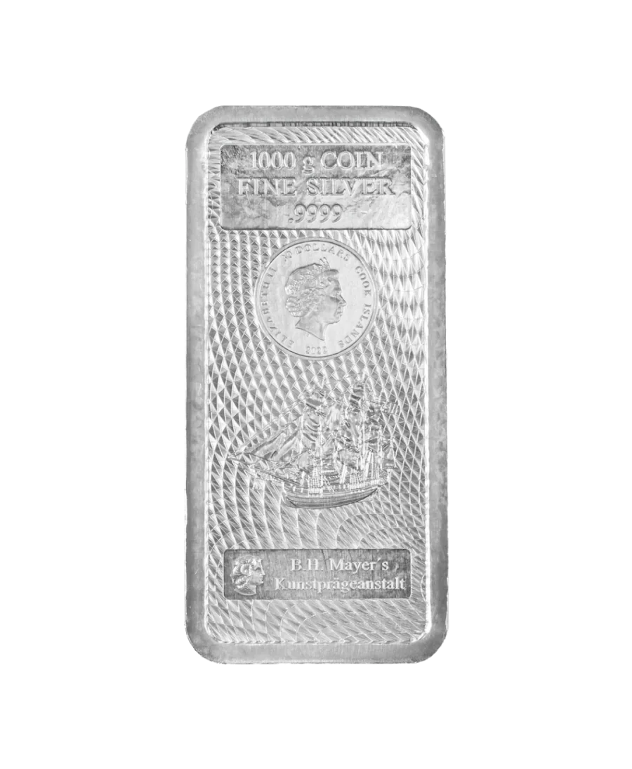 SILVER BAR 1KG COOK ISLANDS NO VAT SILVER BAR 1KG COOK ISLANDS NO VAT